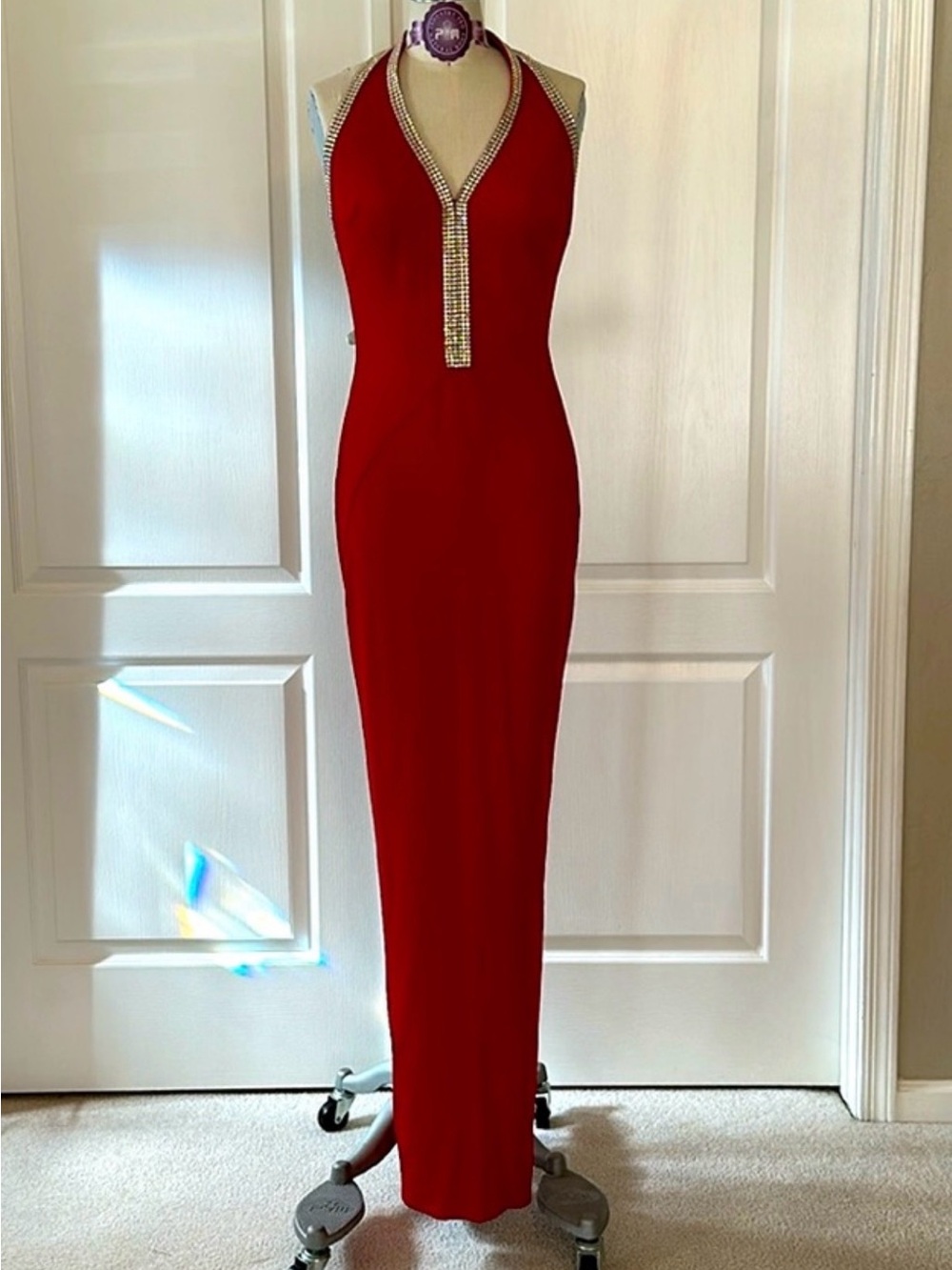 Nicole Bakti Ruby red gown size S.